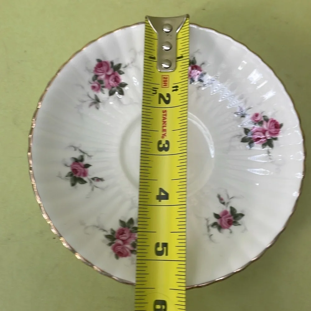 Antique bone china tea cup with saucer